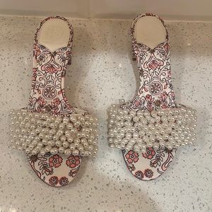 Tory Burch Pearl slip on heels